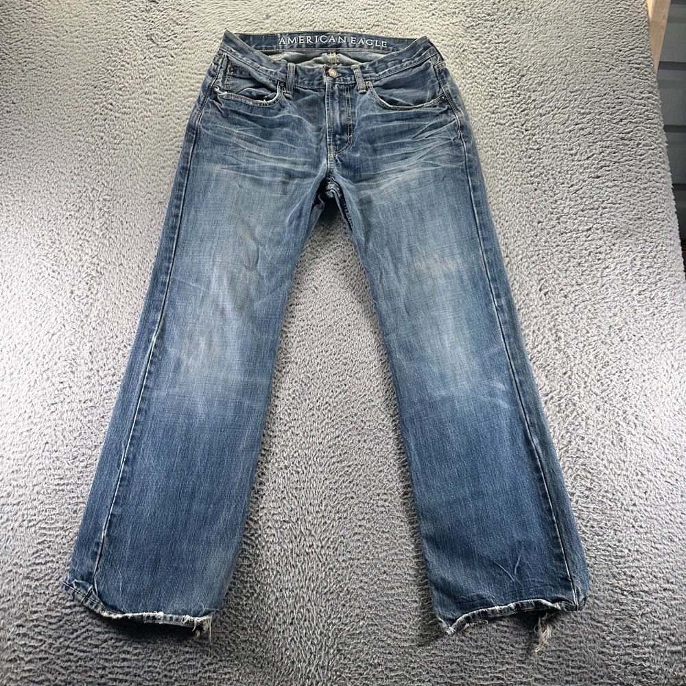 American Eagle Outfitters Jeans Womens 31x30‎ Blue Cotton Denim Bootcut Low Rise